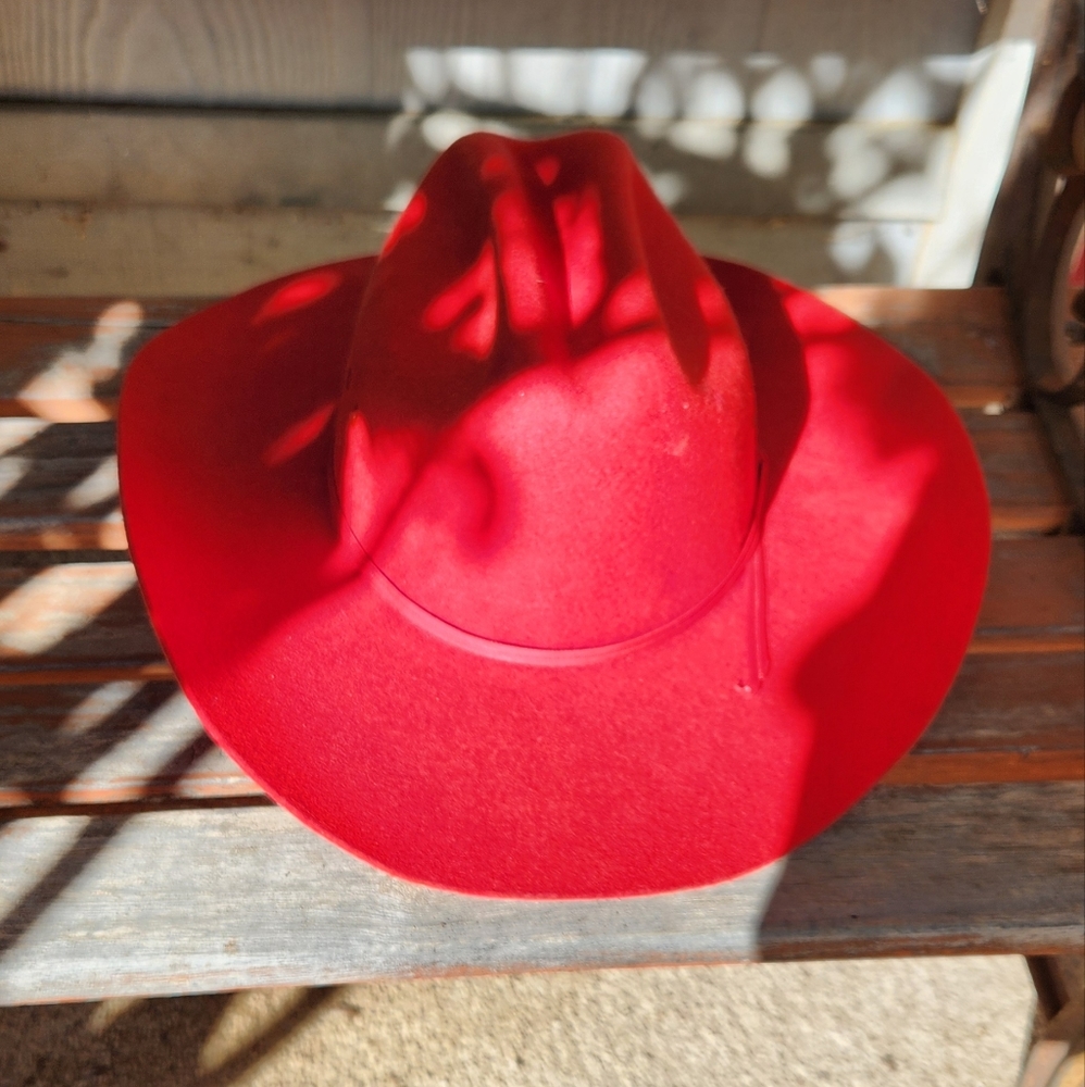 Red Felt Children's Cowboy Hat